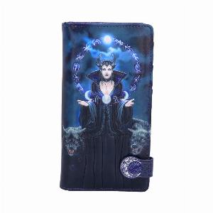 Photo #1 of product B6128W2 - Anne Stokes Moon Witch Embossed Purse 18.5cm