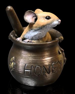 Photo of Mouse in Honey Pot Bronze Figurine Michael Simpson