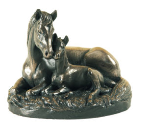 Photo of Pony and Foal Bronze Sculpture
