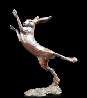 Photo of Small Hare Boxing Bronze Figurine (Limited Edition) Michael Simpson