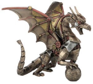Photo of Steampunk Dragon Bronze Figurine