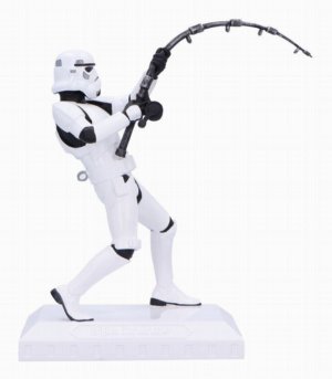 Photo #1 of product B6953A25 - Original Stormtrooper What a Catch Fishing Figurine