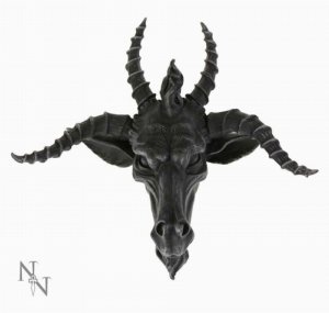 Photo #1 of product C0848C4 - The Goat Of Mendes Plaque Baphomet Occult Wall Hanging