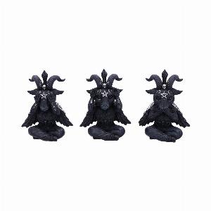 Photo #1 of product B5852U1 - Three Wise Baphaboo Figurines 13.4cm