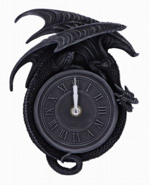 Photo #1 of product D6848C24 - Time to Burn Dragon Wall Clock