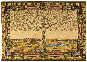 Phot of Tree Of Life By Gustav Klimt Wall Tapestry 1