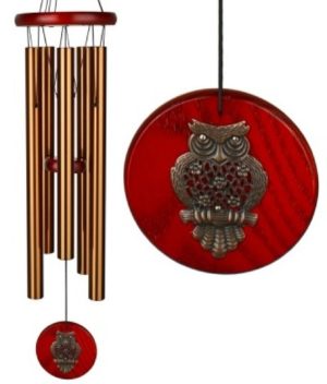 Photo of Woodstock Wind Chime with Brass Owl (Habitats)