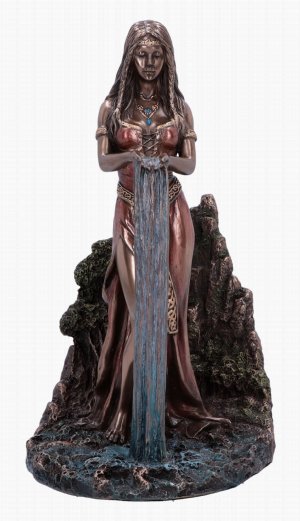 Photo #1 of product D6528Y3 - Celtic Earth Mother Danu bronze figurine