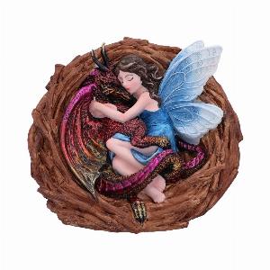 Photo #1 of product U6092W2 - Love Nest Fairy Dragon Figurine 15.5cm