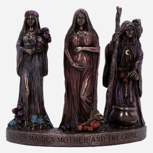 Photo #1 of product D6558Y3 - Maiden, Mother and Crone Trio of Life mini figurines