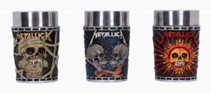 Photo #1 of product B6585A24 - Metallica Pushead Art Collectible Shot Glass set
