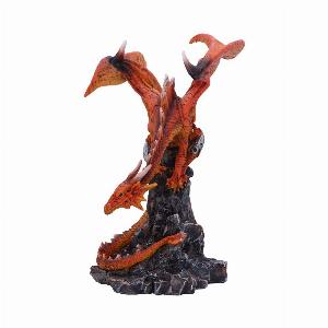 Photo #1 of product U5077R0 - Mikan Burnt Orange Dragon Figurine
