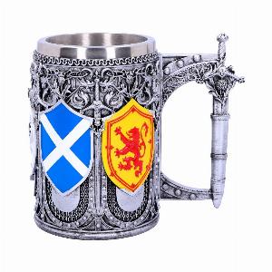 Photo #1 of product B4698P9 - Tankard of the Brave Scottish Shield Mug