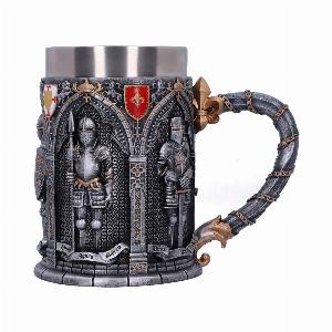 Photo #1 of product B5167R0 - The Vow English Armoured Knight Latin Oath Tankard