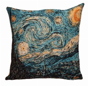 Phot of Van Gogh Starry Night Tapestry Cushion