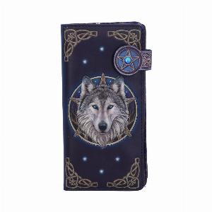Photo #1 of product B4105M8 - Lisa Parker Wild One Wolf Embossed Purse Wallet