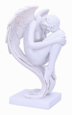 Photo #4 of product U6135W2 - Angels Contemplation White Angel Figurine 28cm