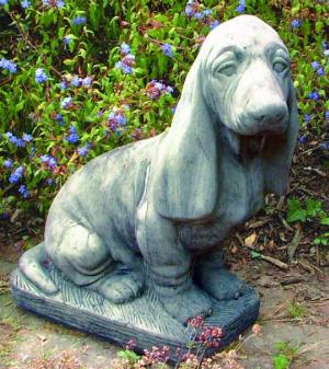 Photo of Basset Dog Stone Garden Ornament