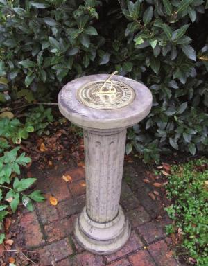 Photo of Brighton Stone Column with Brass Sundial