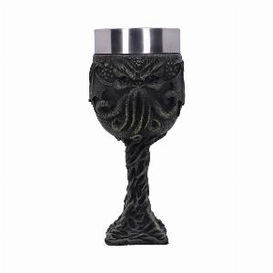 Photo #1 of product D2625G6 - Cthulhu's Thirst Goblet Lovecraft Octopus Monster Wine Glass