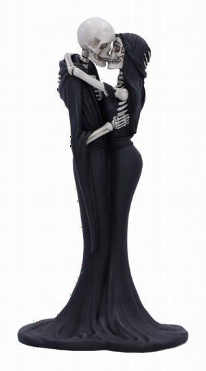 Photo #1 of product B6462X3 - Eternal Kiss Gothic Skeletons Figurine 24cm