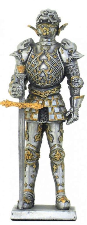 Photo of French Knight with Great Sword Pewter Figurine