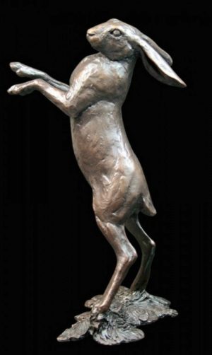 Photo of Hare Standing Medium Bronze Figurine (Limited Edition) Michael Simpson