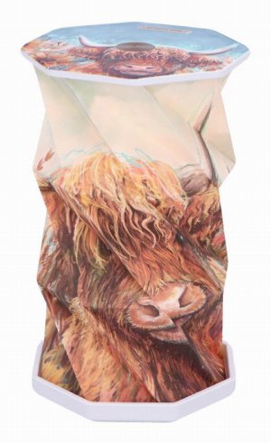 Photo #1 of product B7158B25 - Highland Cow Foldable Lamp Rechargeable USB Powered