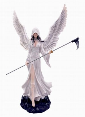 Photo #1 of product D7165B25 - Mercy (Small) Resin Hooded Angel Figurine