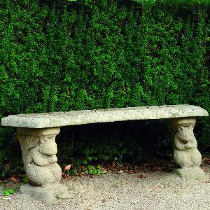 Photo of Patterned Squirrel Stone Bench