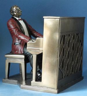 Photo of Piano Player Jazz Bronze Figurine 22.5cm