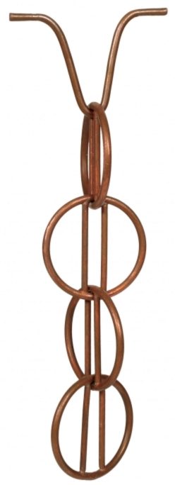 Photo of Rain Chain Ohm Copper Garden Ornament