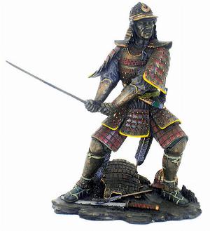 Photo of Samurai Attacking Bronze Figurine