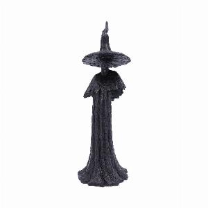 Photo #1 of product D4882P9 - Talyse Black Glittered Forest Witch Ornament