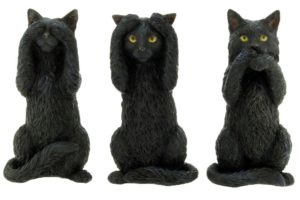 Photo of Three Wise Cats Figurine (Set of Three) 10 cm