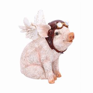 Photo #1 of product U4780P9 - When Pigs Fly Winged Pilot Pig Ornament