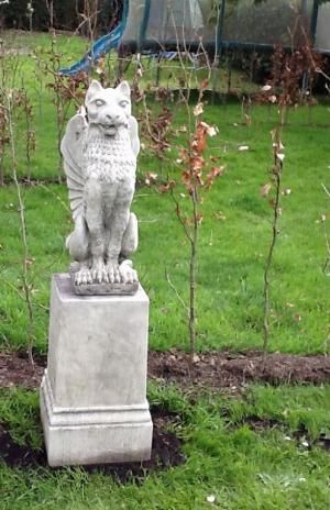 Photo of Winged Lion Stone Statue