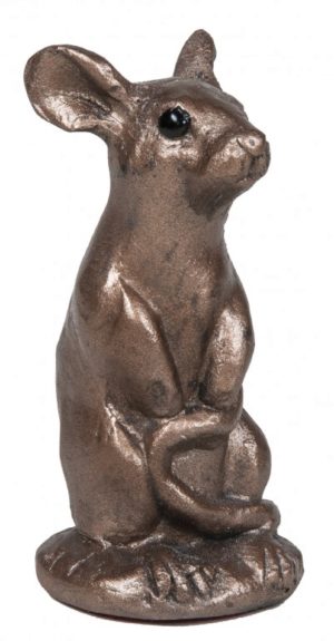 Photo of Woody Mouse Bronze Small Sculpture (Paul Jenkins) 9cm
