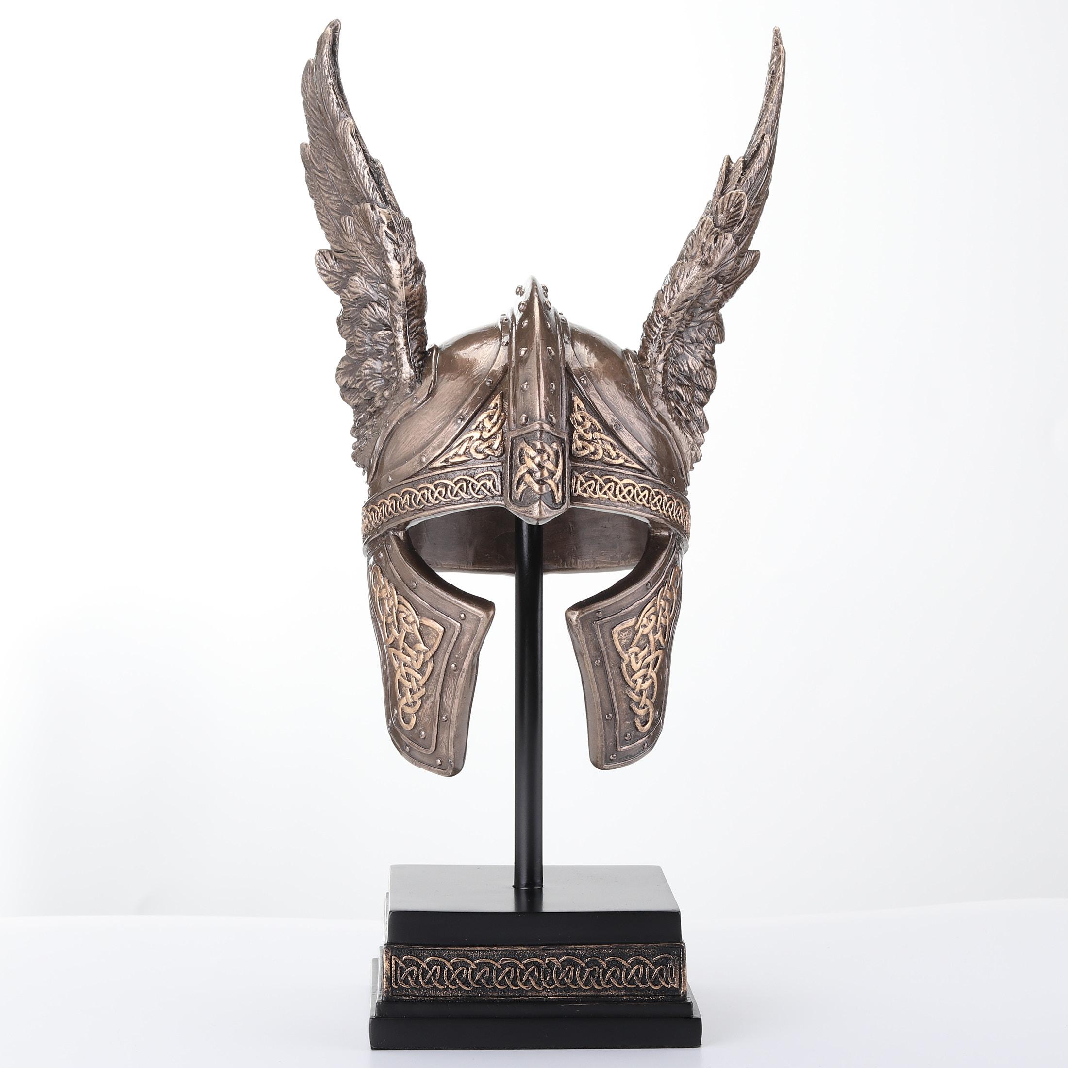 Figurine Buste Odin Viking Avec Corbeau - Déco Veronese - 22.5cm - Neuf