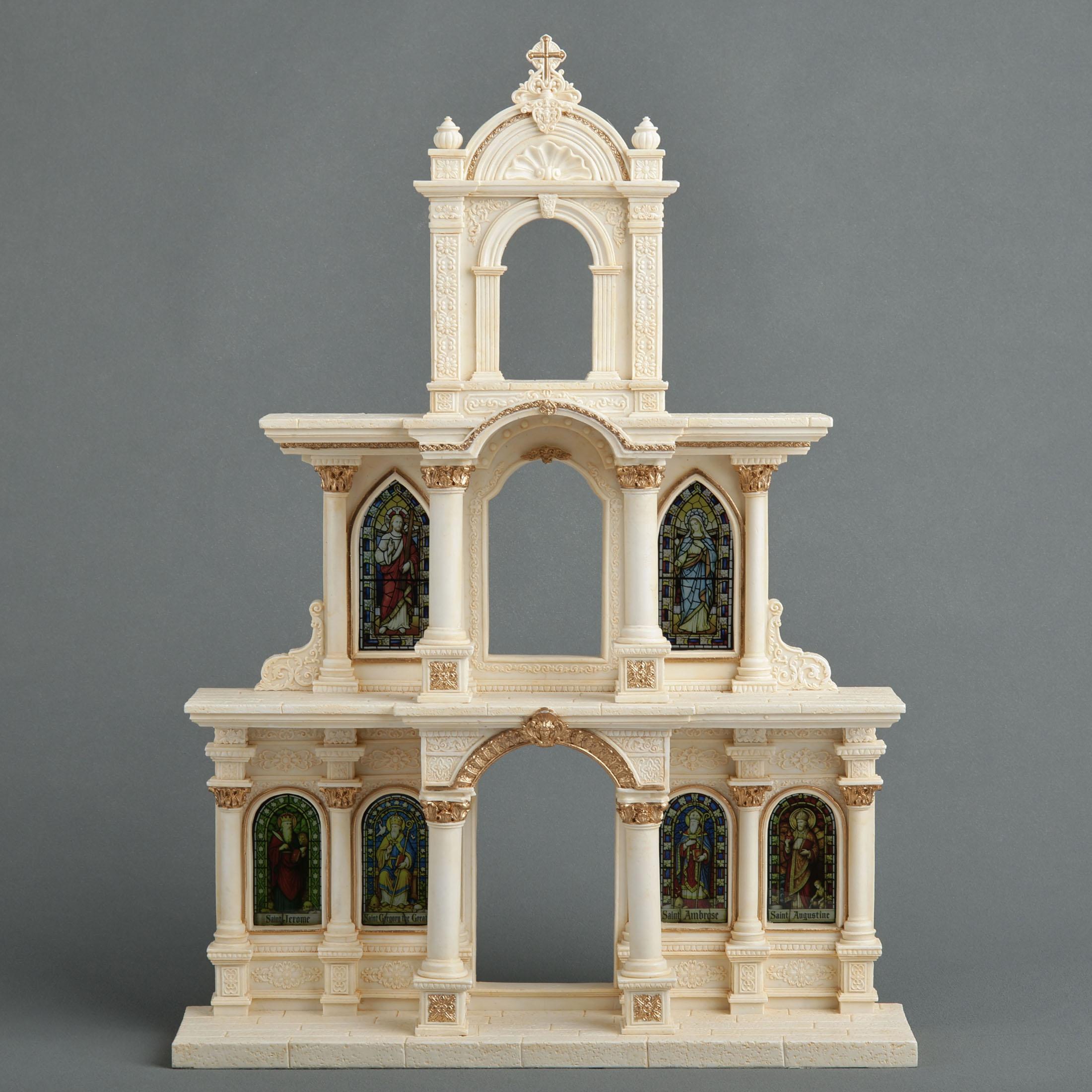 Cathedral of Saints Archangel Miniature Display Stand | Bronze Gifts