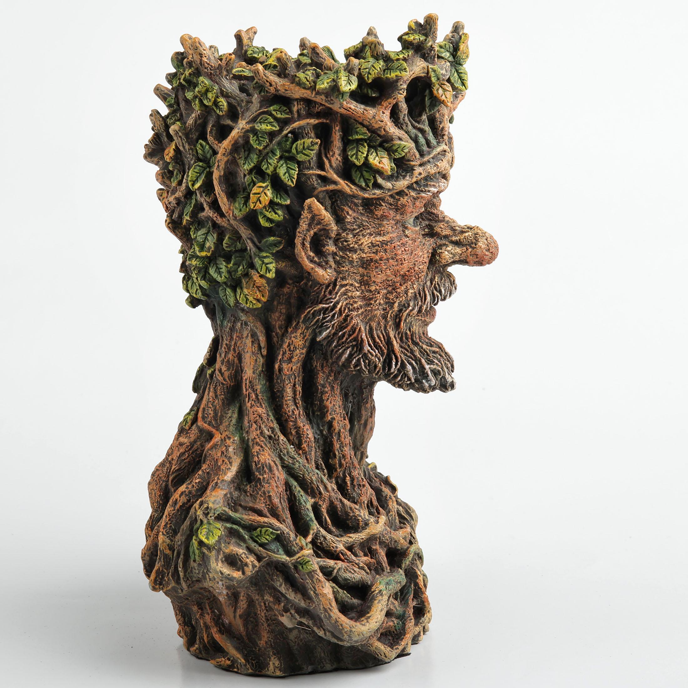 Tree Ent Hippy Green Man Tree Ent Bust Ornament | Gothic Gifts