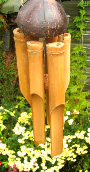 Photo of Large Chunky Natural Bamboo Wind Chime