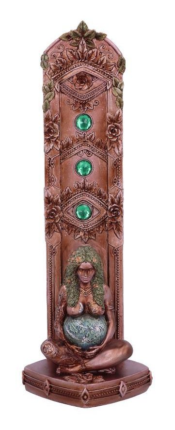 Photo #1 of product E5265S0 - Ethereal Mother Earth Gaia Art Statue Incense Burner