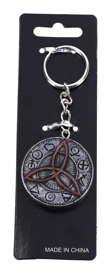 Photo #4 of product U5507T1 - Pack of 12 Dark Gothic Celtic Triquetra  Keyrings