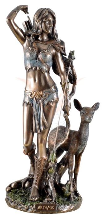 Photo of Artemis Goddess of the Hunt Bronze Figurine 25 cm