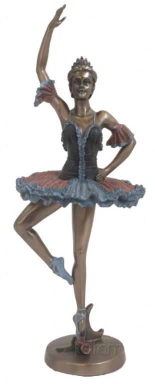 Photo of Dancing Ballerina Bronze Figurine 32 cm