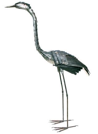 Photo of Grey Heron Metal Garden Ornament