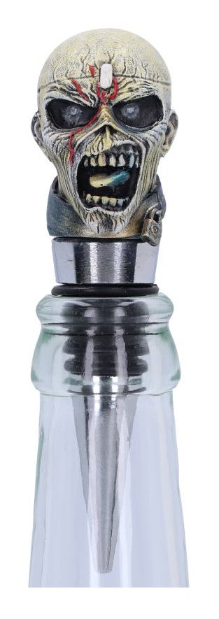 Photo #1 of product B6340X3 - Officially Licensed Iron Maiden Eddie Piece of Mind Bottle Stopper 10cm