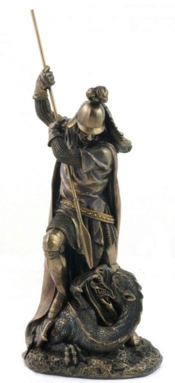 Photo of St George and the Dragon Bronze Figurine