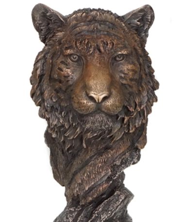 Photo of Tiger Bust Bronze Figurine